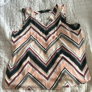 NWT Chevron Print Tank Top